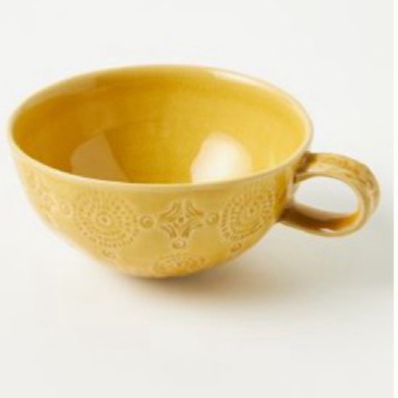 Anthropologie Other - Old Havana Mug Set in Gold Mustard